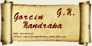 Gorčin Mandrapa vizit kartica